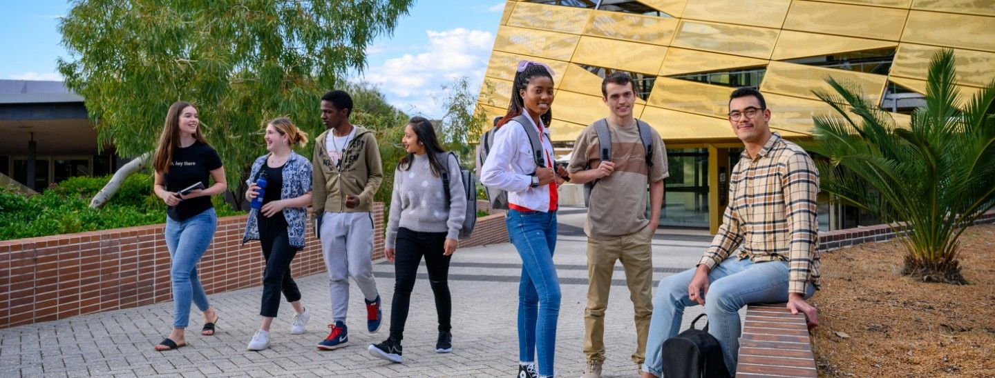 Group outside building