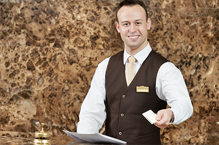 Male hotel work