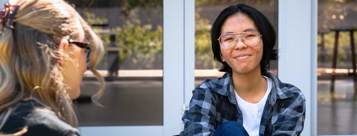International students campus conversation