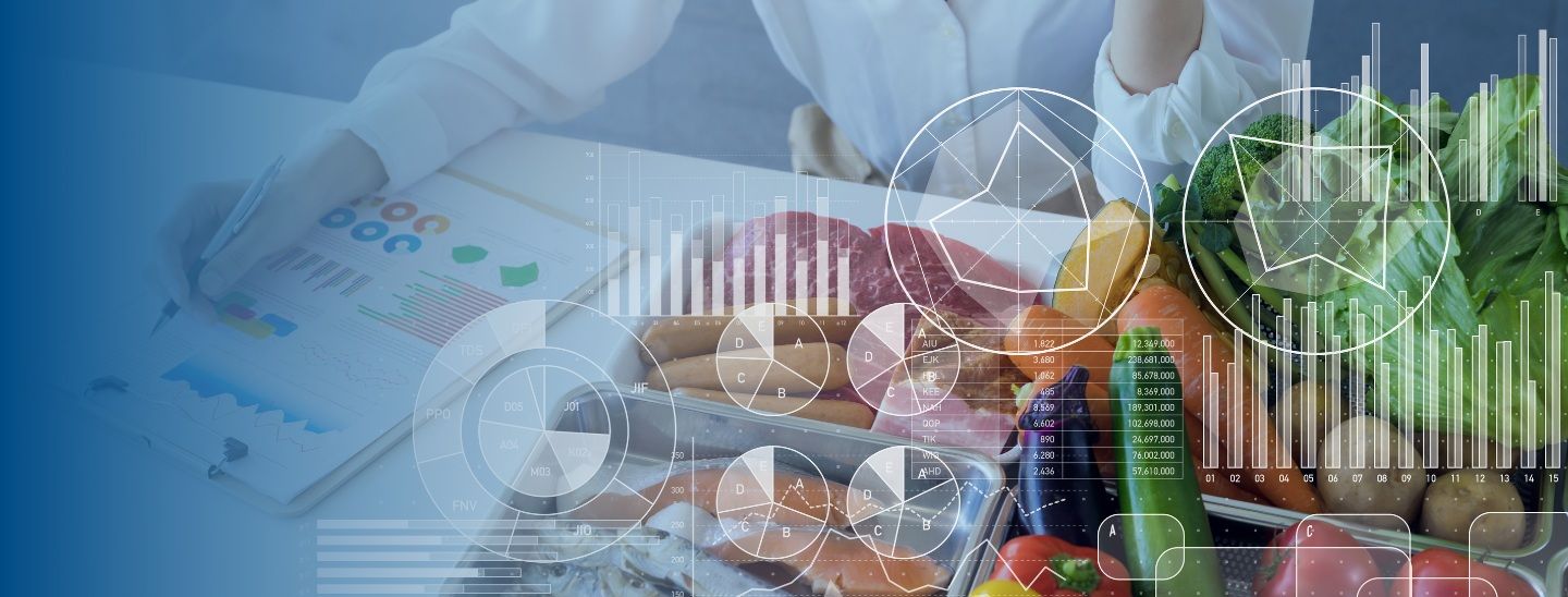 Nutrition graph background view